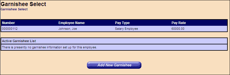 Garnishee Add